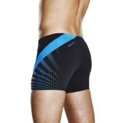 SPEEDO BOXER CHEVRON SPLICE HOMBRE ENDURANCE+ NEGRO AZUL (558) en internet