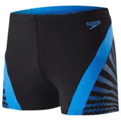 SPEEDO BOXER CHEVRON SPLICE HOMBRE ENDURANCE+ NEGRO AZUL (558) - Ciudad Del Nado