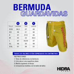 BERMUDA DE GUARDAVIDAS HIDRA - UNISEX - BLACK en internet