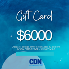 GIFT CARD $6000 - comprar online