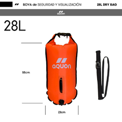 BOYA AQUON DRY BAG 28 LITROS NARANJA - comprar online