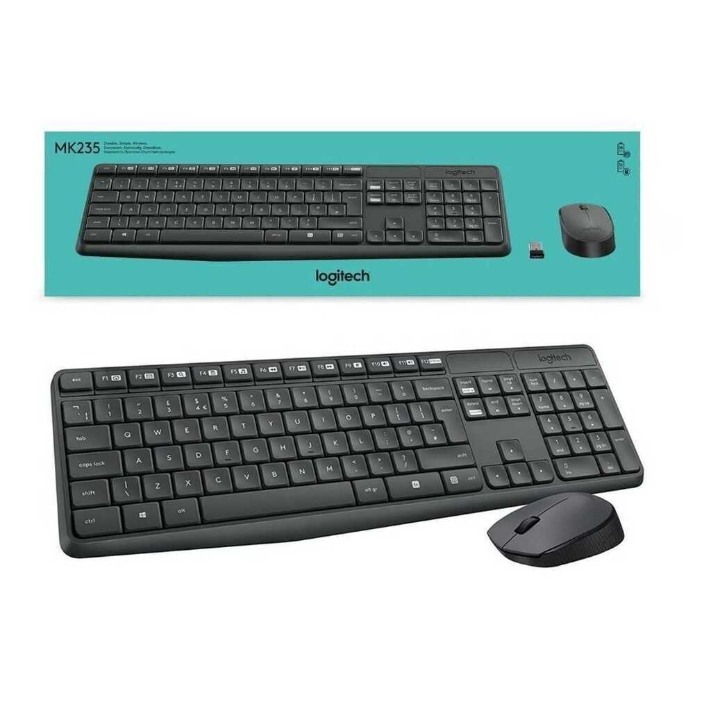 Combo Teclado Y Mouse Inalambricos Logitech MK235