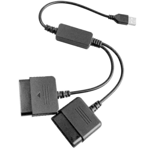 ADAPTADOR JOYSTICK PS2 X2 A USB PC PS3