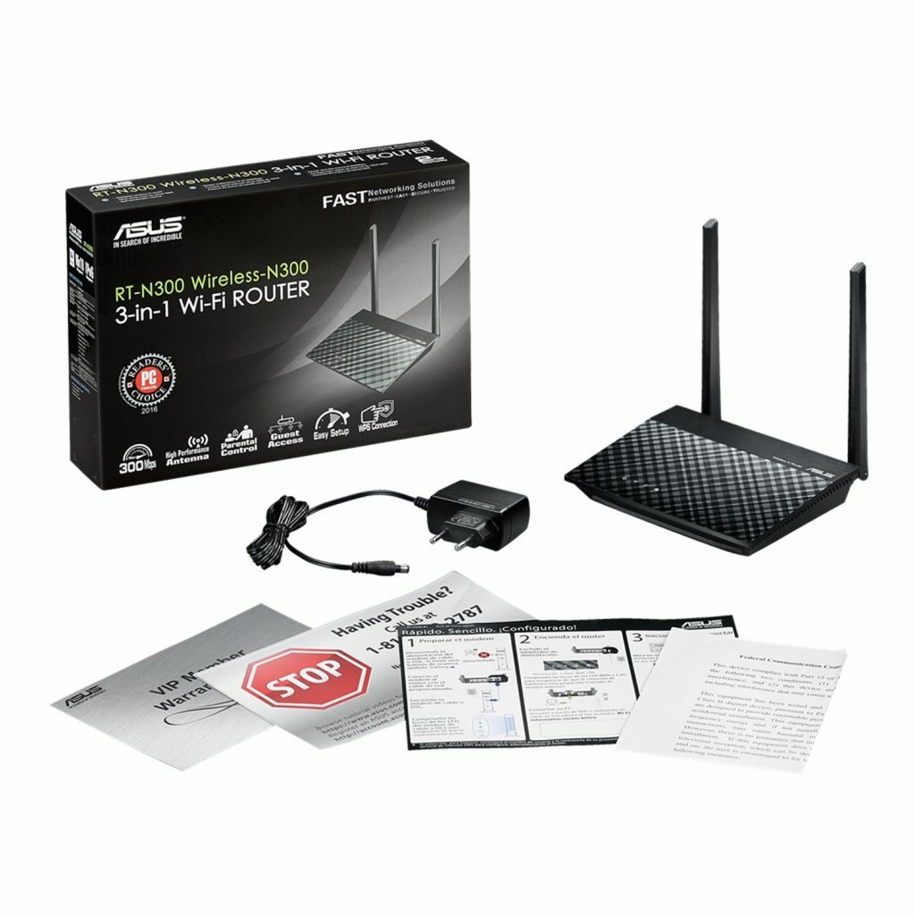 Repetidor Extensor De WiFi + Access Point + Router 300MBPS 2.4GHZ Asus