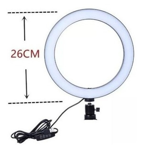 ARO DE LUZ LED 26CM (NO INCLUYE TRIPODE)