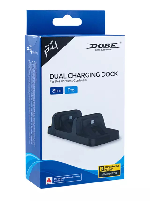 BASE DOCK CARGADOR DE 2 JOYSTICKS PS4 DOBE TP4-002