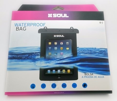 FUNDA PARA TABLET SUMERGIBLE CIERRE HERMÉTICO / TABLET 7 Y 8" WATERPROOF BAG SOUL