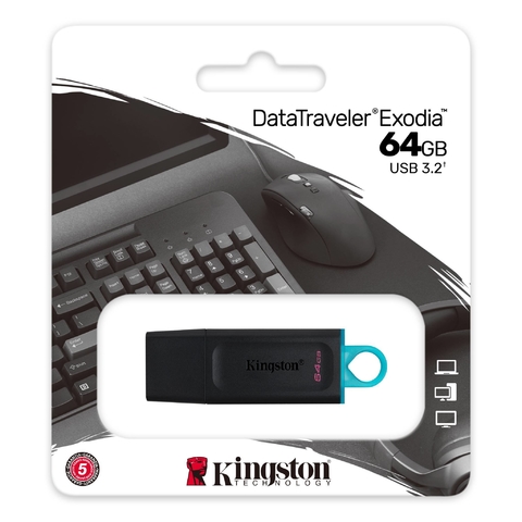 PENDRIVE 64GB USB 3.2 KINGSTON EXODIA