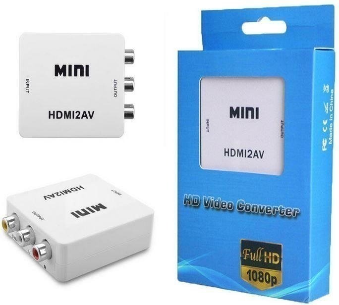 Adaptador HDMI Hembra A RCA Hembra Entrada HDMI Salida RCA