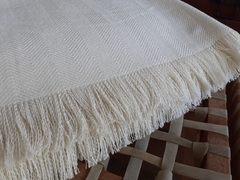 Imagen de Manta de algodón trama fina tejida en telar