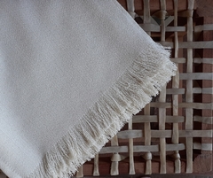 Manta de algodón trama fina tejida en telar