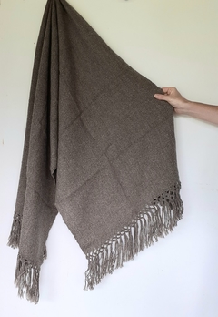 Manta de lana de llama tejida en telar 200x100 cm