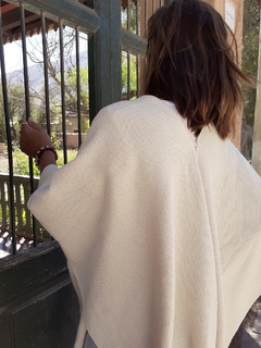 Ruana Maimará de hilo de algodón tejida a mano en telar - comprar online