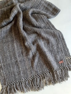 Manta de lana de llama tejida en telar 210x60 cm - comprar online