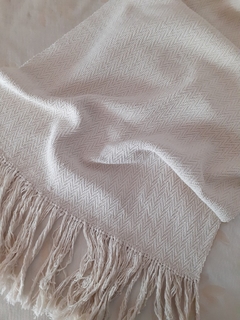 Manta de algodón tejida en telar motivo espigado - comprar online