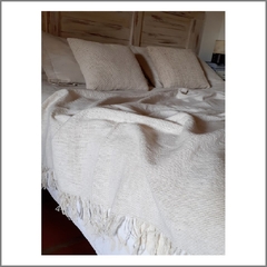 Manta de algodón tramado tejida en telar - comprar online