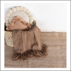 Manta de lana de llama tejida en telar 200x100 cm - tienda online