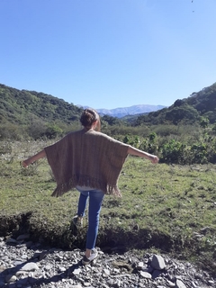 Poncho chaleco color tabaco - buy online