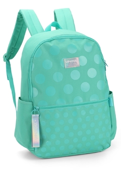 Mochila de Costas UP4YOU Turquesa com Bolinhas MS46711UP - Luxcel 2024 - comprar online