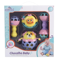 Bebê Kit Infantil C/ 4 Chocalhos Brinquedo Macio - Adijomar
