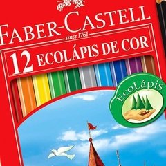 Lápis De Cor Sextavado Ecolápis 12 Cores - Faber-Castell - comprar online