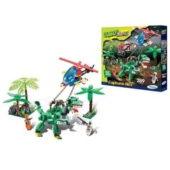 Blocos De Encaixe Dino Saga Caçada Ao Rex 286 Peça - comprar online