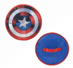 Mochila com Rodinhas Capitão América Marvel com Escudo - Luxcel - DecorToys Presentes & Brinquedos