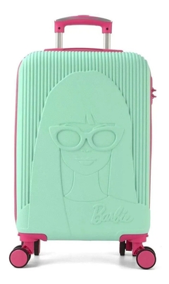 Mala de Bordo Infantil Barbie Verde - Luxcel