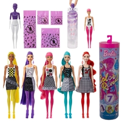 Boneca Barbie Color Reveal Monocromático 7 Surpresas Mattel - comprar online