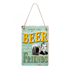 PLACA BEER FRIENDS