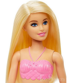 Boneca Barbie Sereia Loira Cauda Rosa HGR05 - Mattel HGR04 - comprar online