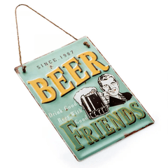 PLACA BEER FRIENDS - comprar online