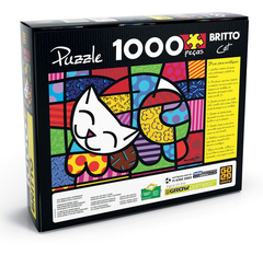 Quebra-cabeça Puzzle P1000 peças Romero Britto - Cat Grow - comprar online