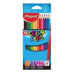 Lápis de Cor Triangular 12 Cores Color'Peps Maxi - Maped