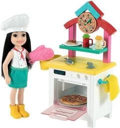 Boneca Barbie Chelsea Profissões - Pizza Chef