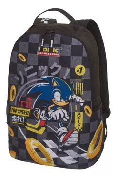 Mochila Escolar Sonic Top Speed - Pacific