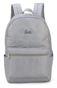 Mochila Escolar Barbie Cinza - Luxcel