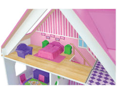 Casinha de Bonecas em Madeira Sweet Home - Brinquedos Junges - DecorToys Presentes & Brinquedos