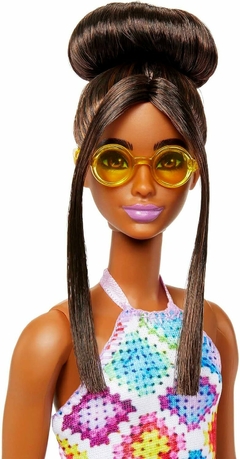 Barbie Fashionistas 210 Tall morena crochet HJT07 - Mattel - comprar online