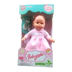 Boneca Meu Bebê Vestido rosa