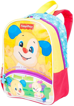 Mochila Escolar Fisher-Price Aprender e Brincar - Sestini na internet