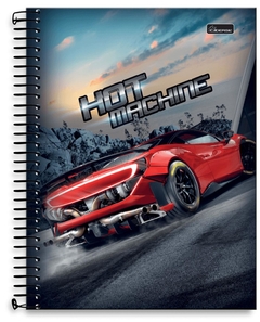 Caderno Espiral Hot Machine 96 folhas - comprar online