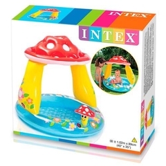 Piscina Infantil Inflável Com Cobertura Cogumelo Divertido 45 litros - Intex - comprar online