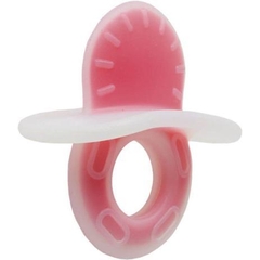 Mordedor Texturizado Em Silicone Rosa - Buba - comprar online