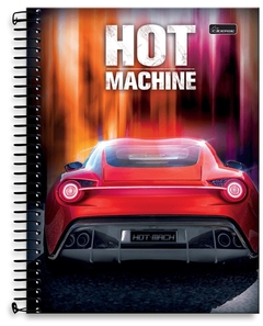 Caderno Espiral Hot Machine 96 folhas na internet