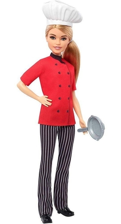 Boneca Barbie Profissoes Quero Ser Cozinheira Mattel Dvf50 - comprar online
