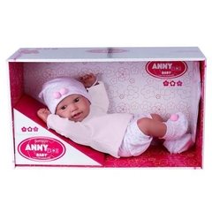 Boneca Anny Doll Baby Menina Reborn Shorts Blusa 2443 Cotiplás
