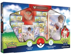 Box Pokémon GO Coleção Especial Equipe Valor Treinador Candela 38 Cartas - Copag