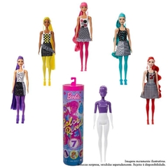 Boneca Barbie Color Reveal Monocromático 7 Surpresas Mattel