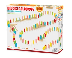 Blocos Coloridos 100 peças Efeito Domino na internet